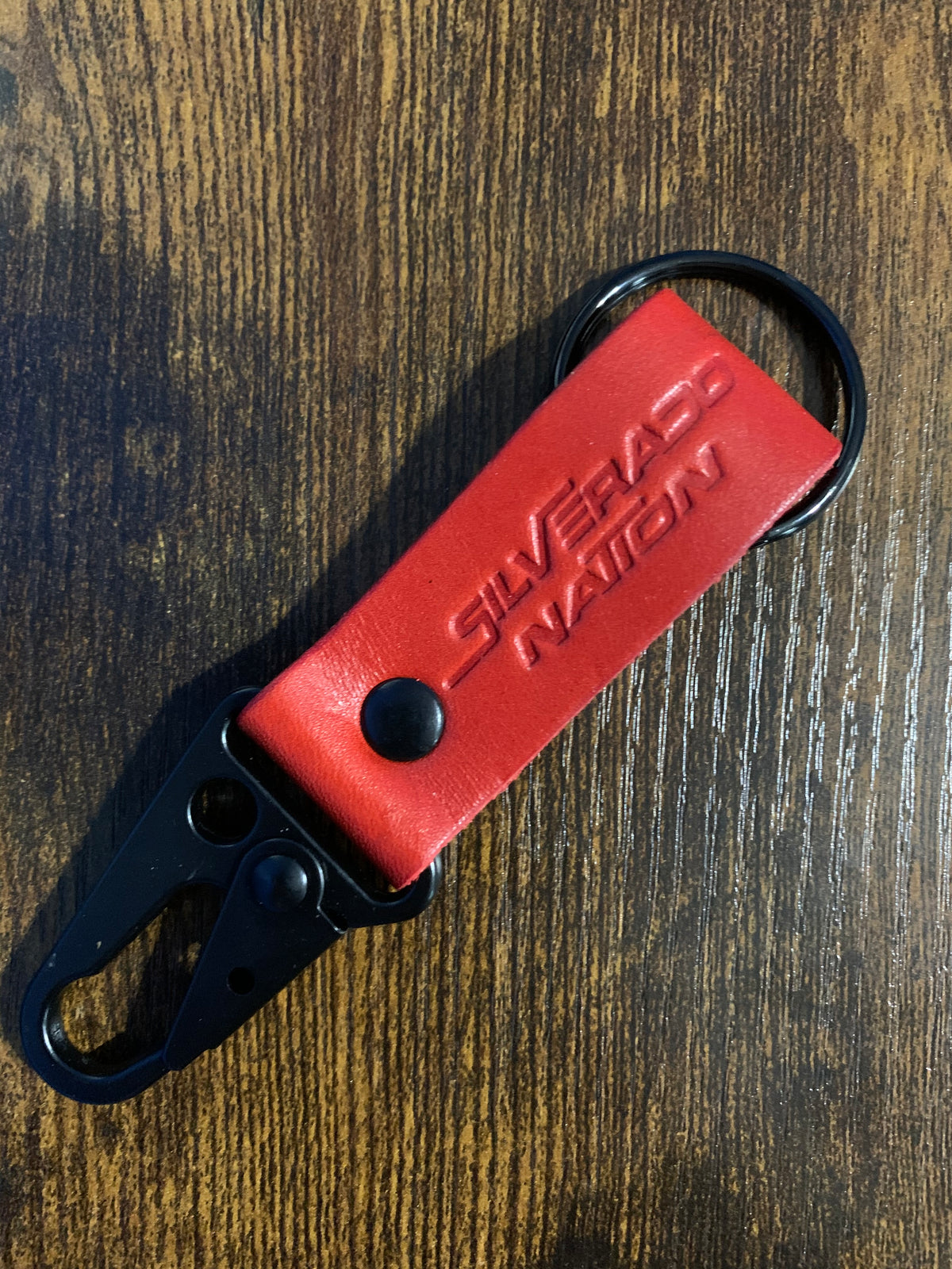 Silverado Nation Leather Keychain