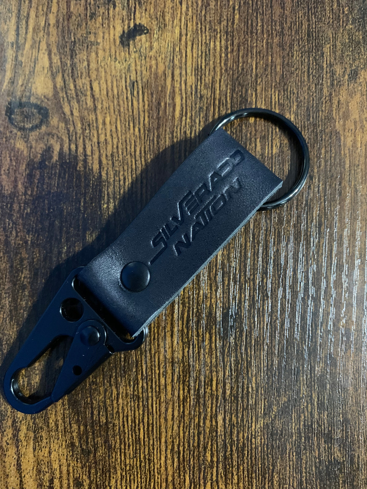 Silverado Nation Leather Keychain